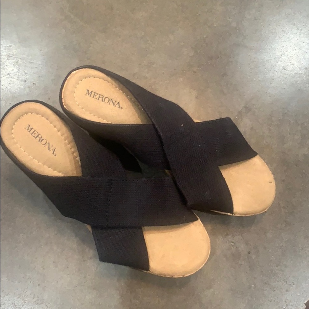 Black and Brown Wedges